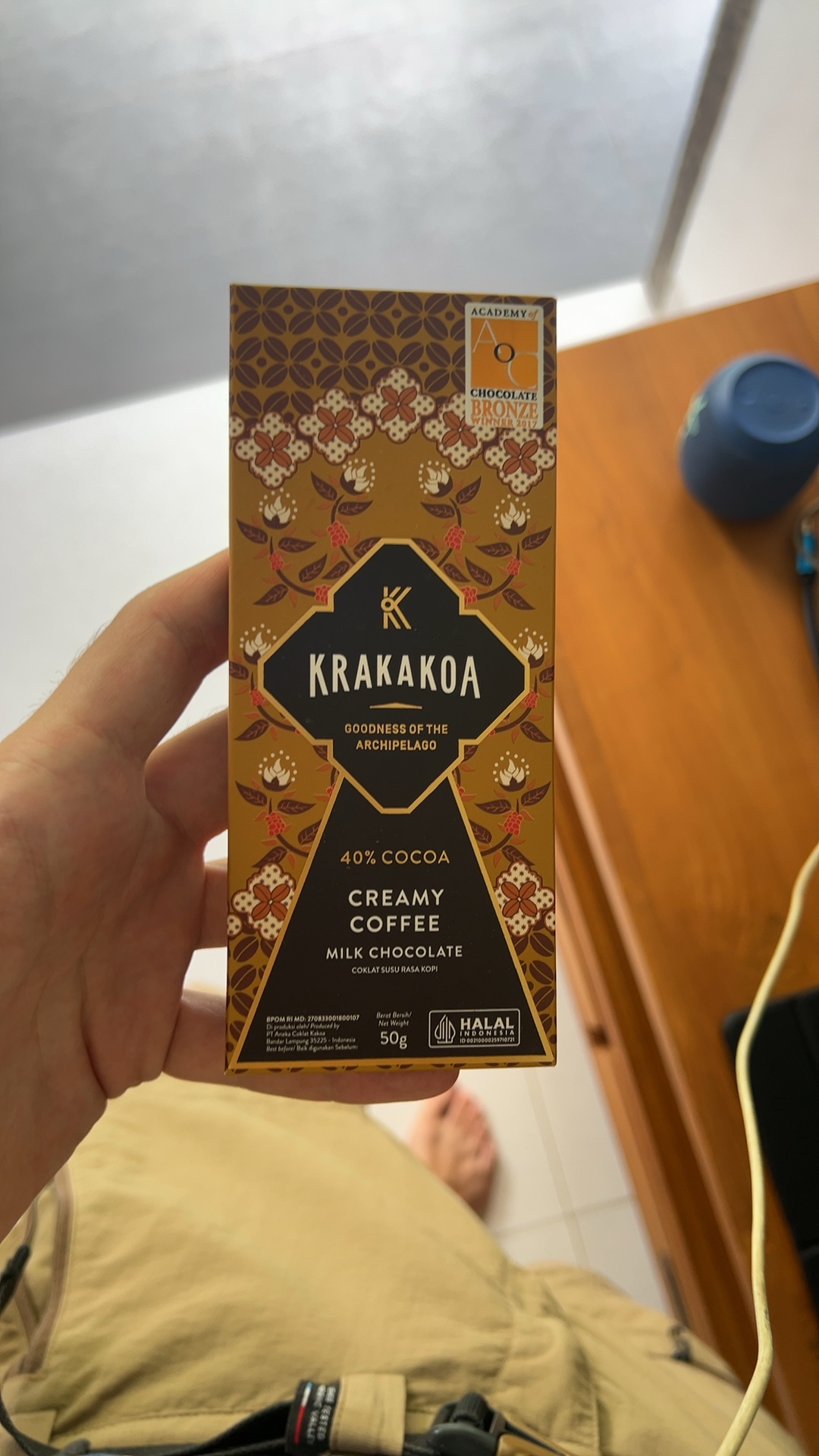 Krakakoa Creamy Coffee Milk Chocolate 40% cocoa