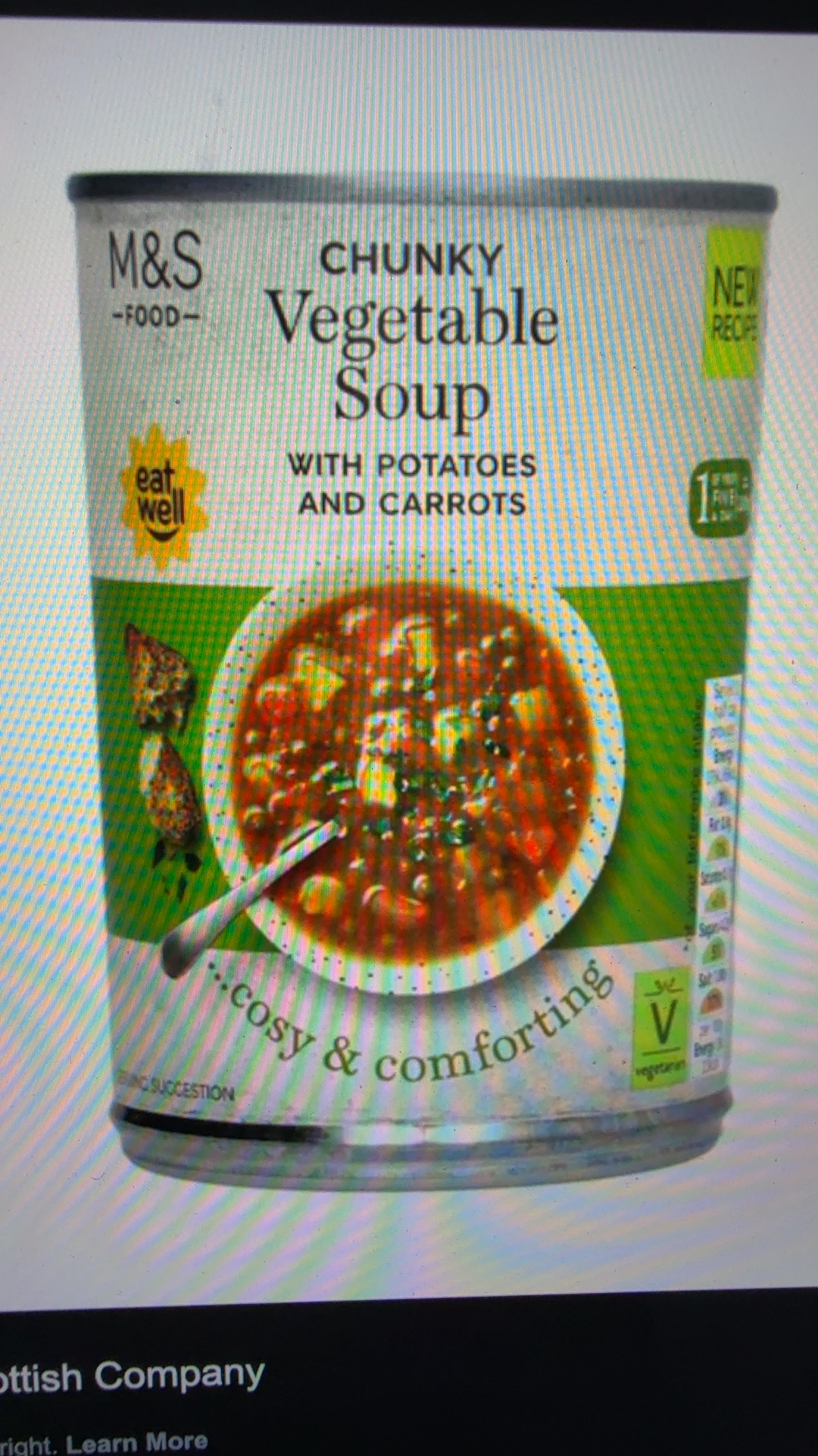 M&S Hutná zeleninová polévka s bramborami a mrkví