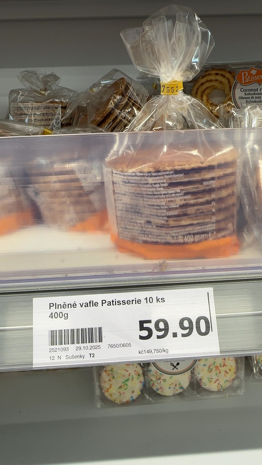Plněné vafle Patisserie 10 ks