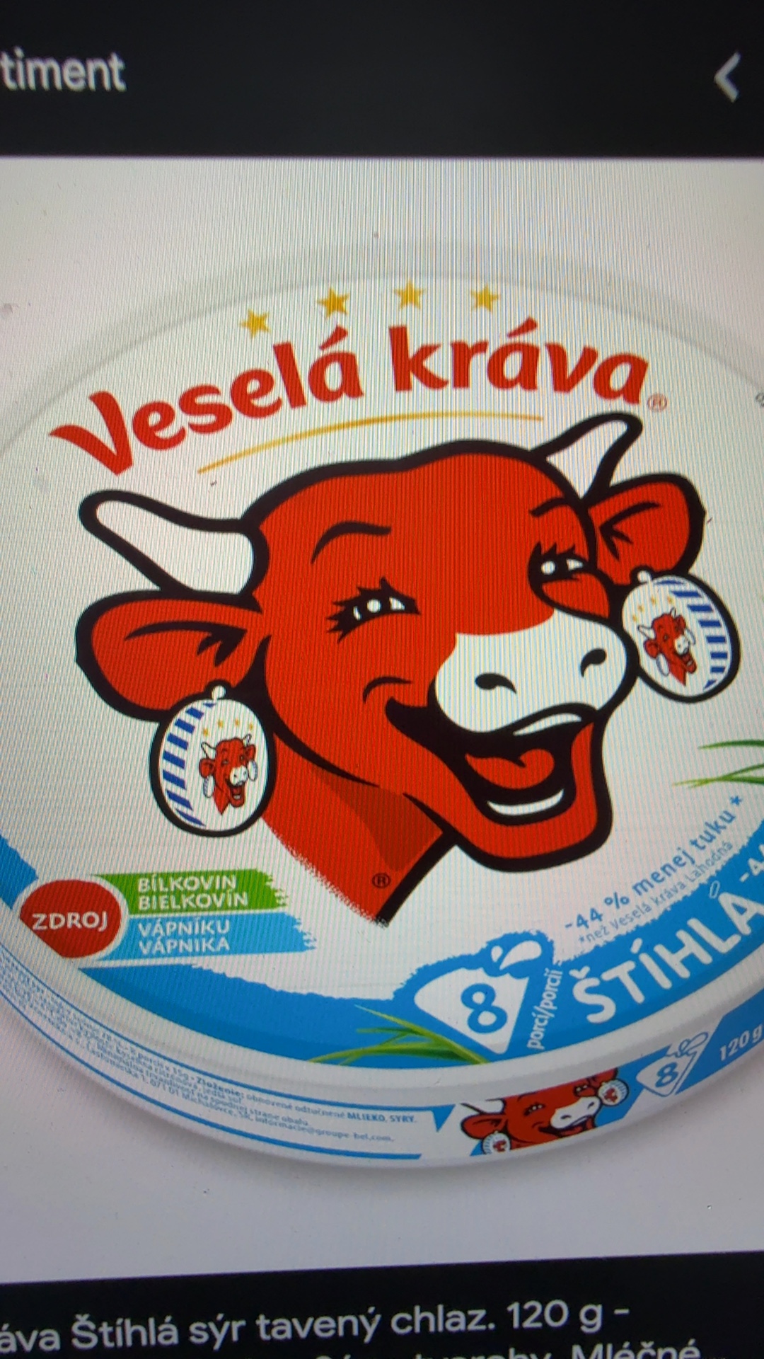 Veselá kráva Slim processed cheese