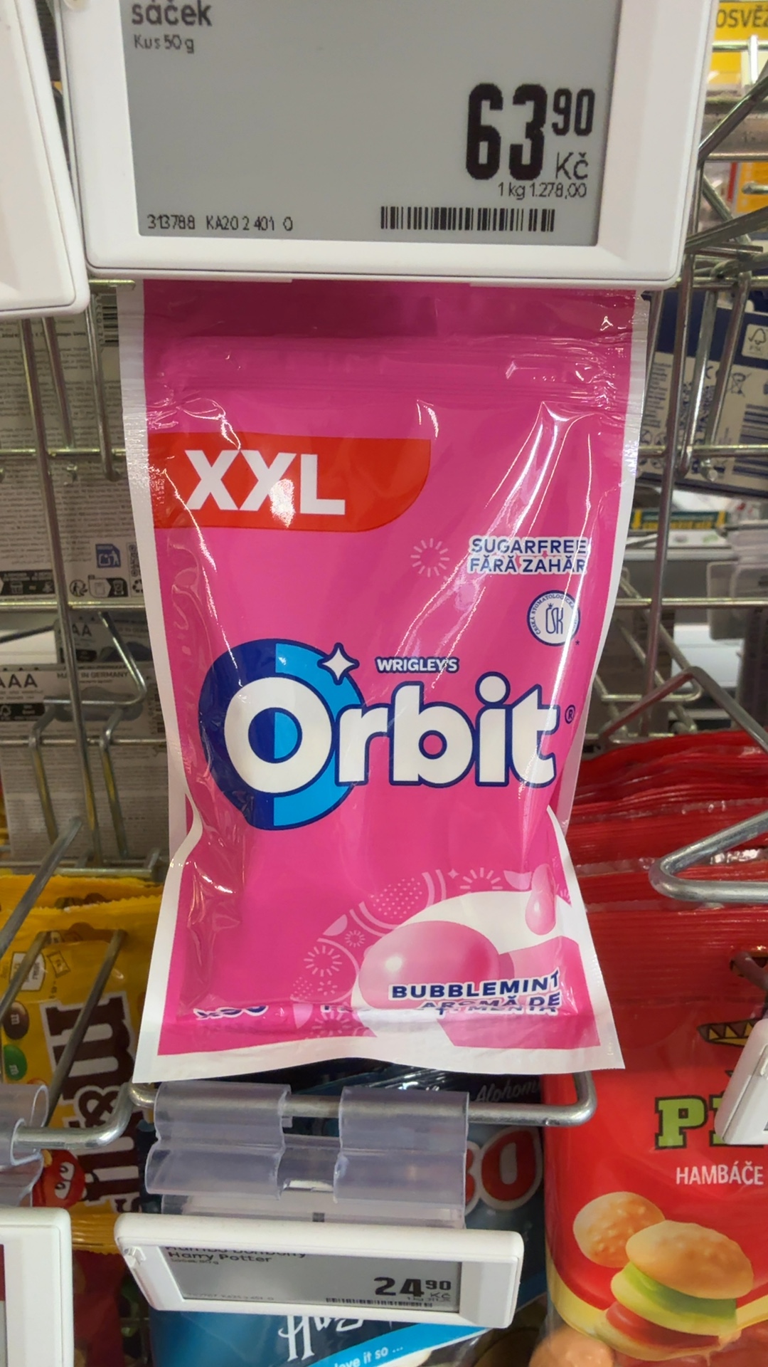 Orbit Bubblemint žvýkačky XXL